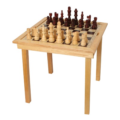Bartl Spieltisch „Schach, Dame & Ludo“