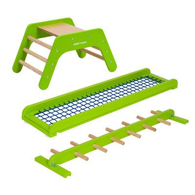 Sport-Thieme Bewegungsbaustellen-Set „Woody Piccolo“