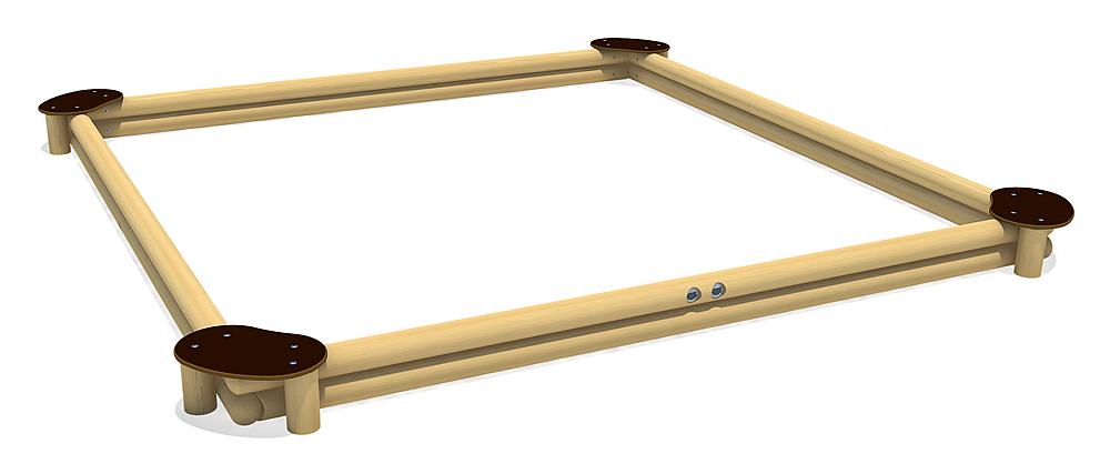 Sandkasten Sandy Quadrat 360 Ansicht 3