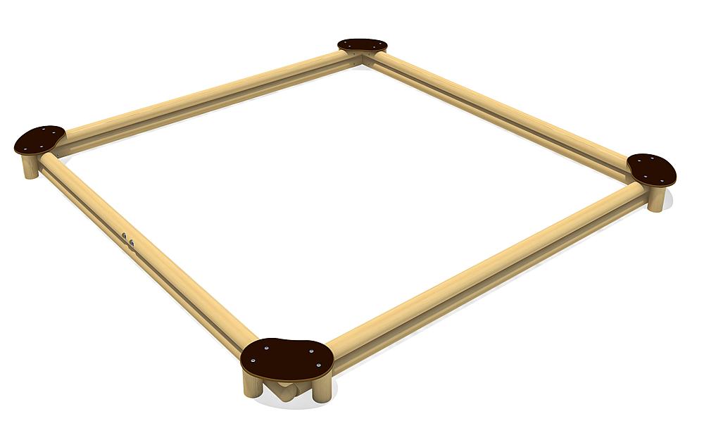 Sandkasten Sandy Quadrat 360 Ansicht 4