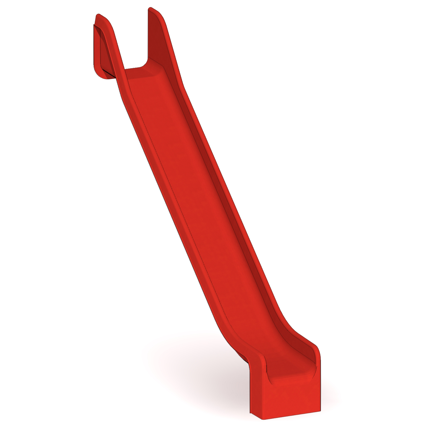 Anbaurutsche 50xPH195cm, GFK mit Flansch -