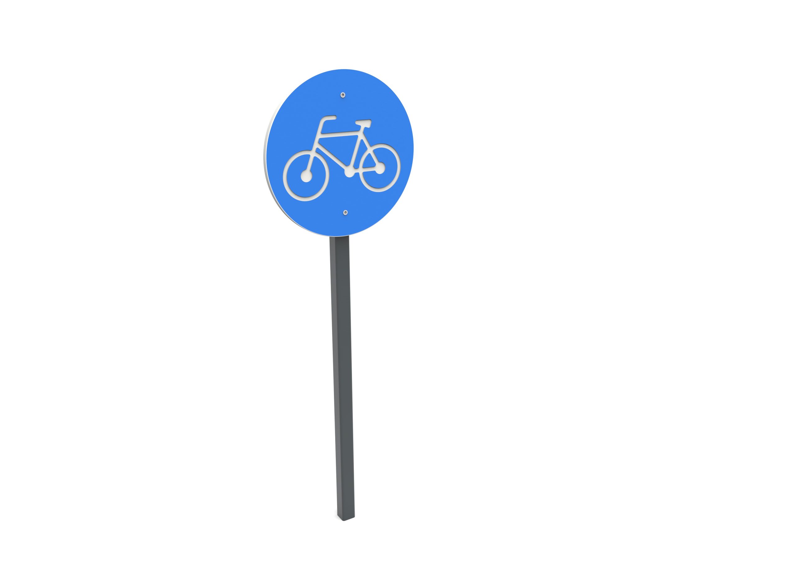 Verkehrsschild Radweg Ansicht 2