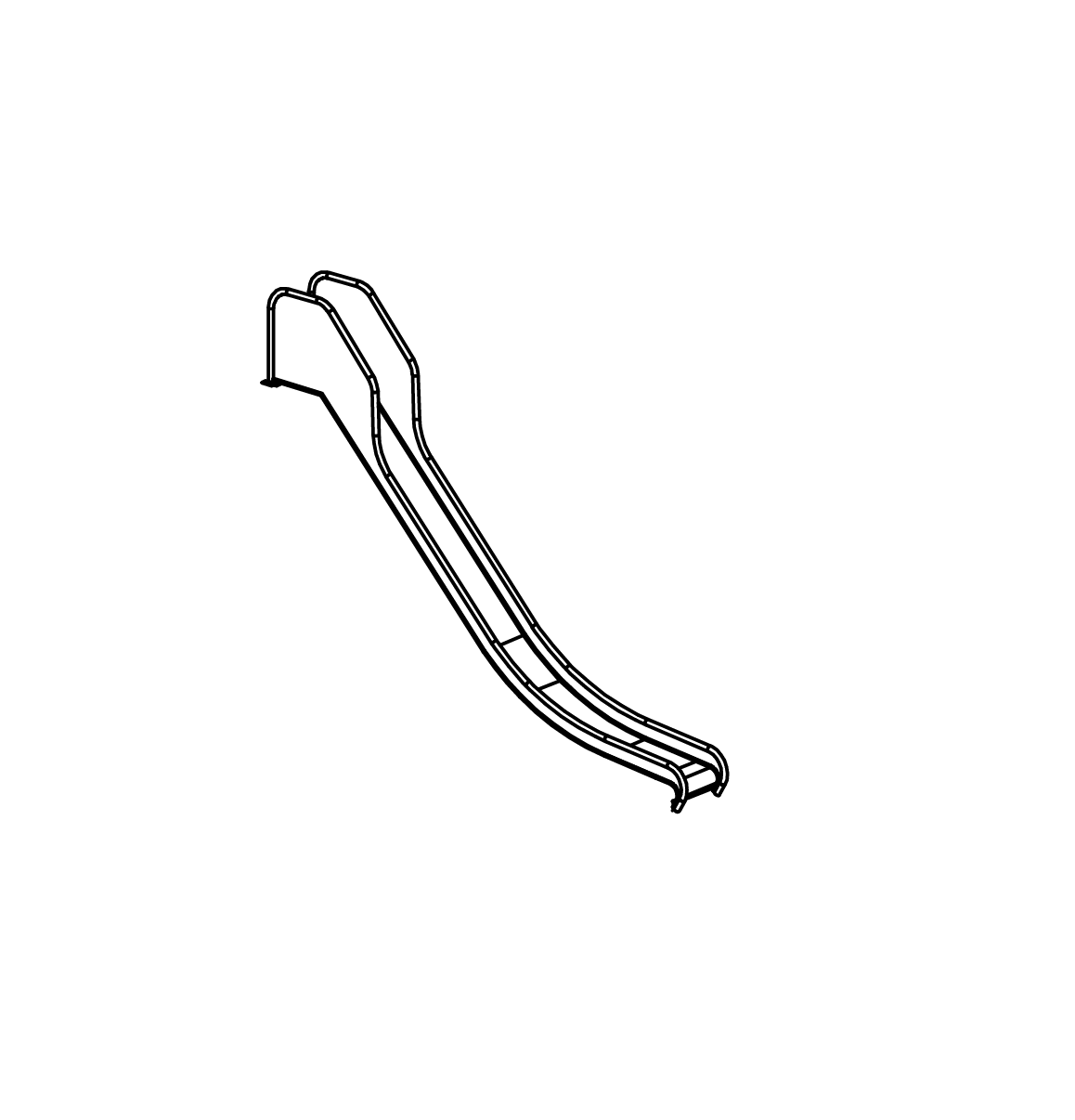 Edelstahlrutsche Ansicht 2