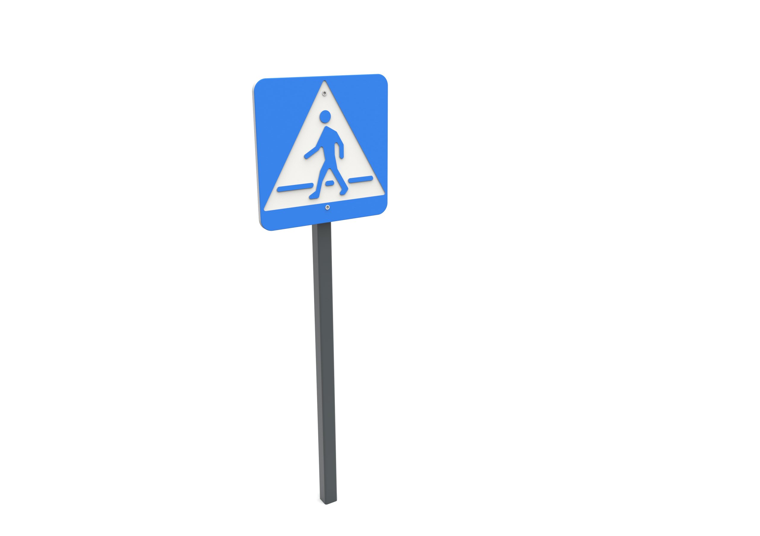 Verkehrsschild Fussgängerstreifen Ansicht 2